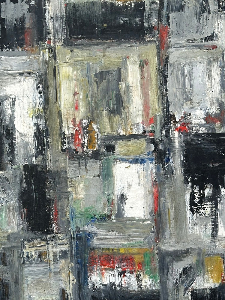 MCM Abstract Painting, Oil on Canvas image