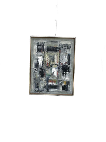 MCM Abstract Painting, Oil on Canvas image