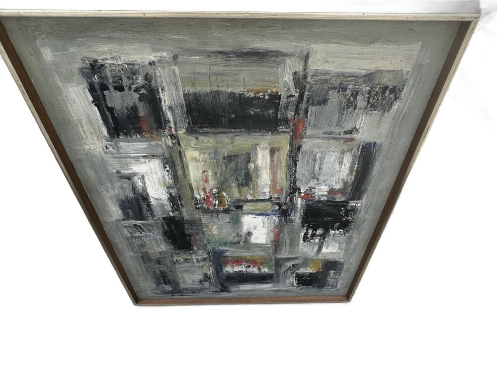 MCM Abstract Painting, Oil on Canvas image