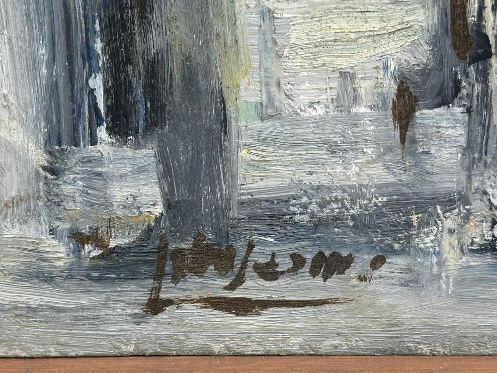 MCM Abstract Painting, Oil on Canvas image