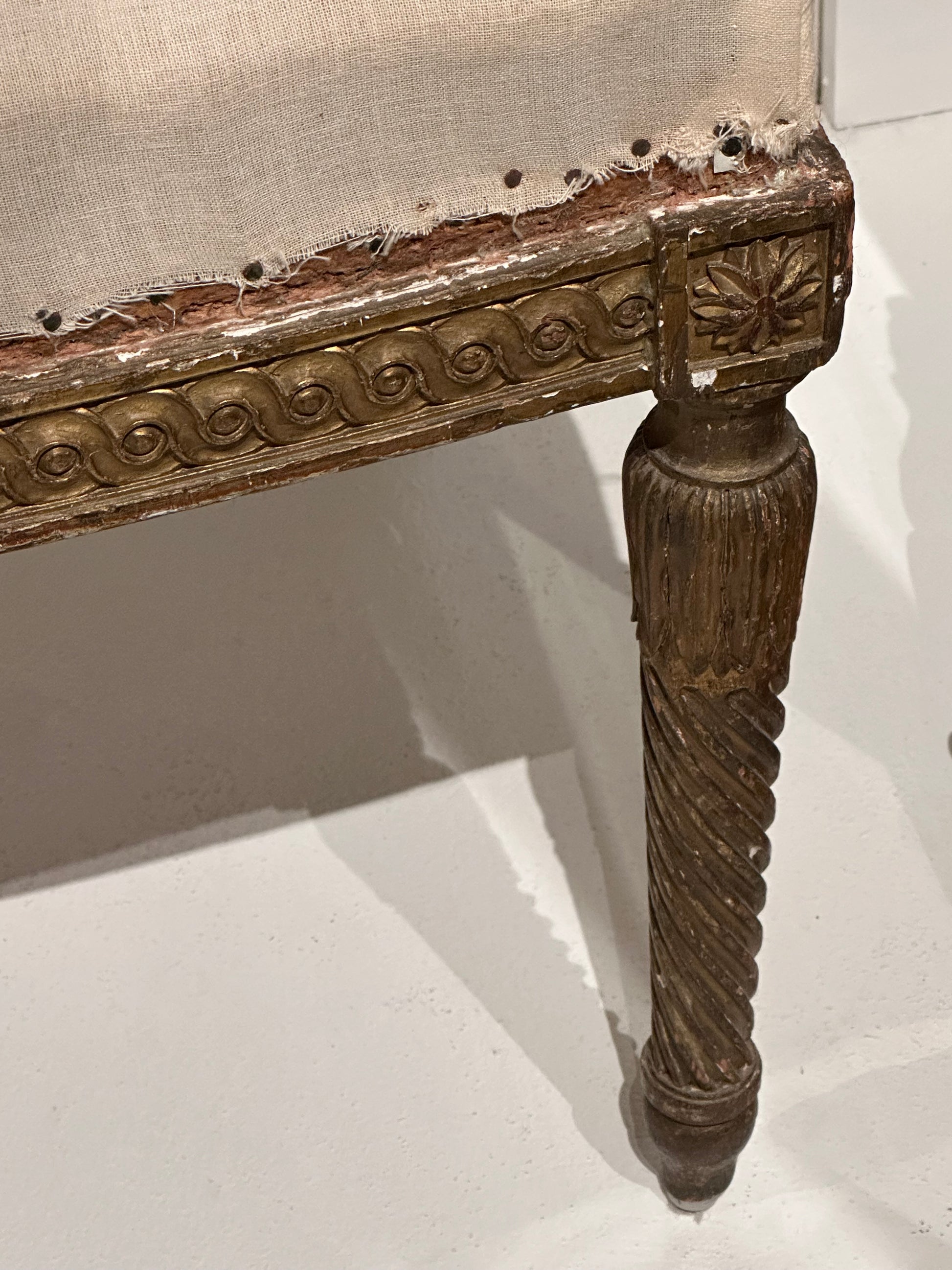 Antique Parcel-Gilt Louis XVI  Side Chair, A Pair image