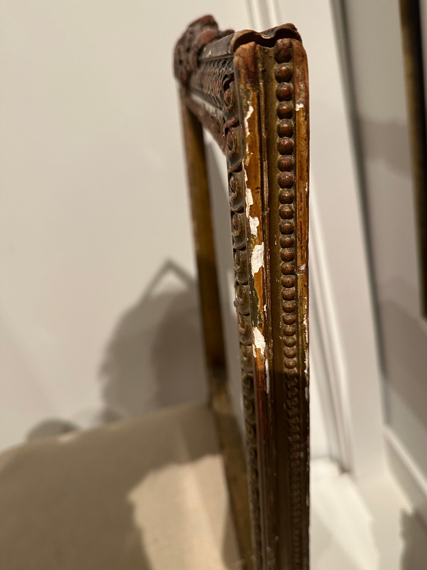 Antique Parcel-Gilt Louis XVI  Side Chair, A Pair image