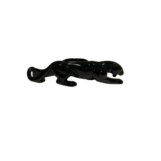 Vintage MCM Glossy Glazed Ceramic Panther Planter image