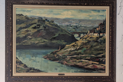 Vintage French Oil on Canvas