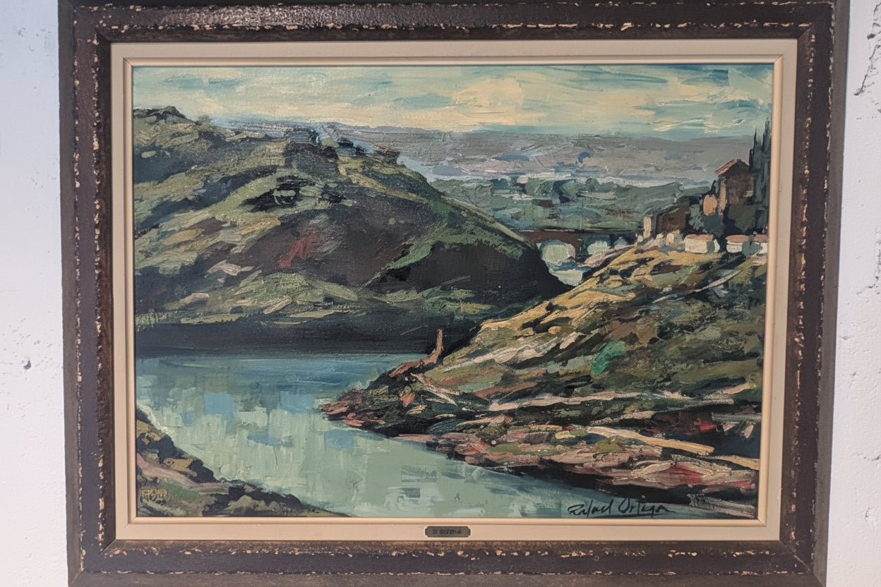 Vintage French Oil on Canvas