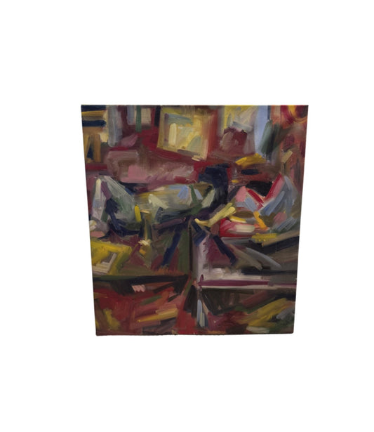 Large  Multicolor Abstract Acrylic on Canvas, Signed, 2005