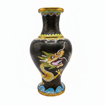 Vintage Cloisonne Dragon Vase