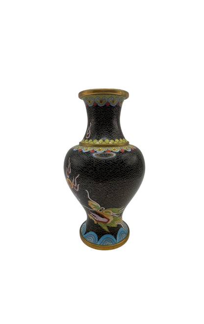 Vintage Cloisonne Dragon Vase