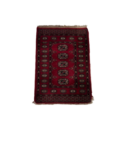 Vintage Red Bokhara Rug