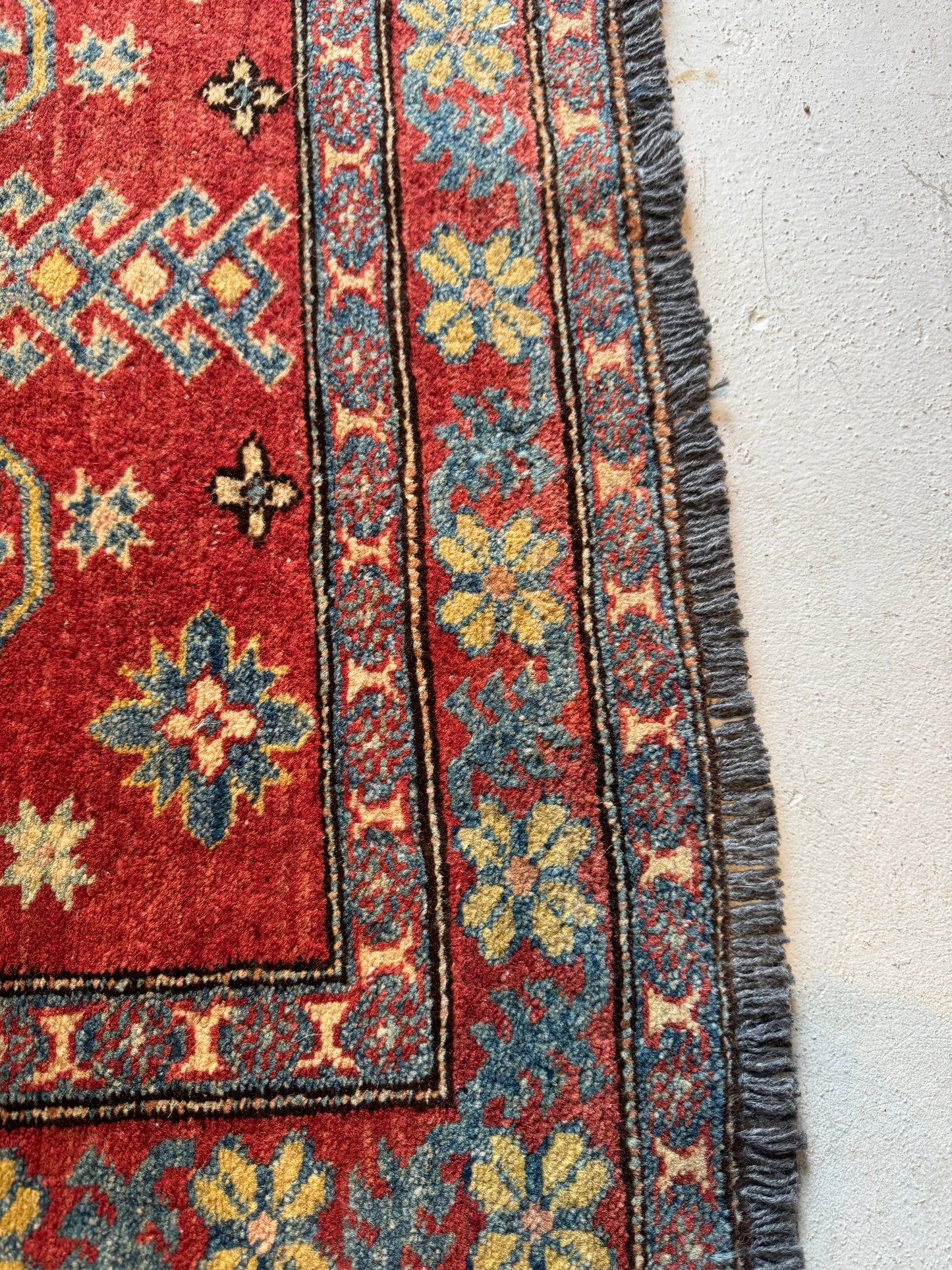 Vintage Red Kazak Area Rug