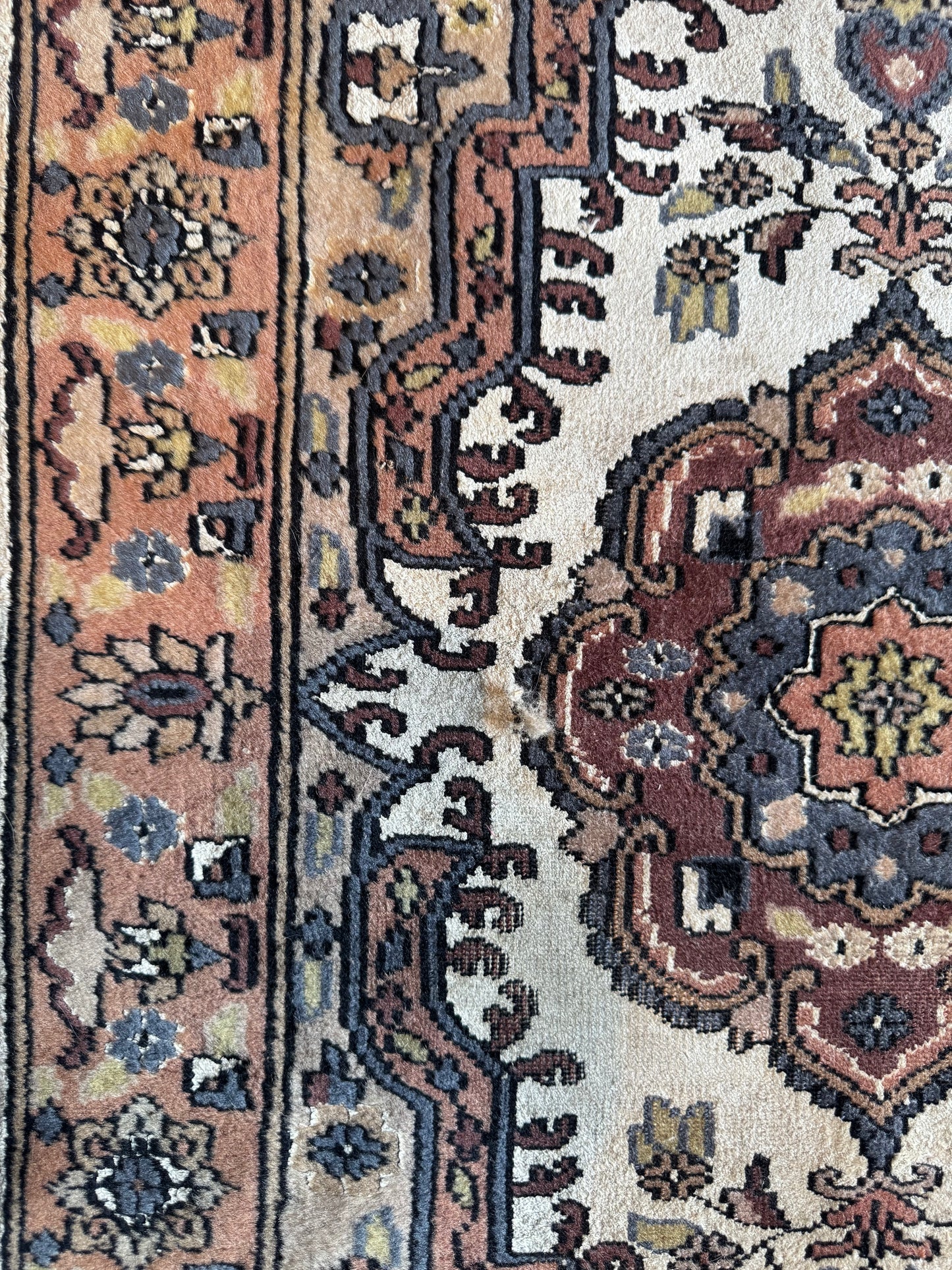 Vintage Peach Persian Rug