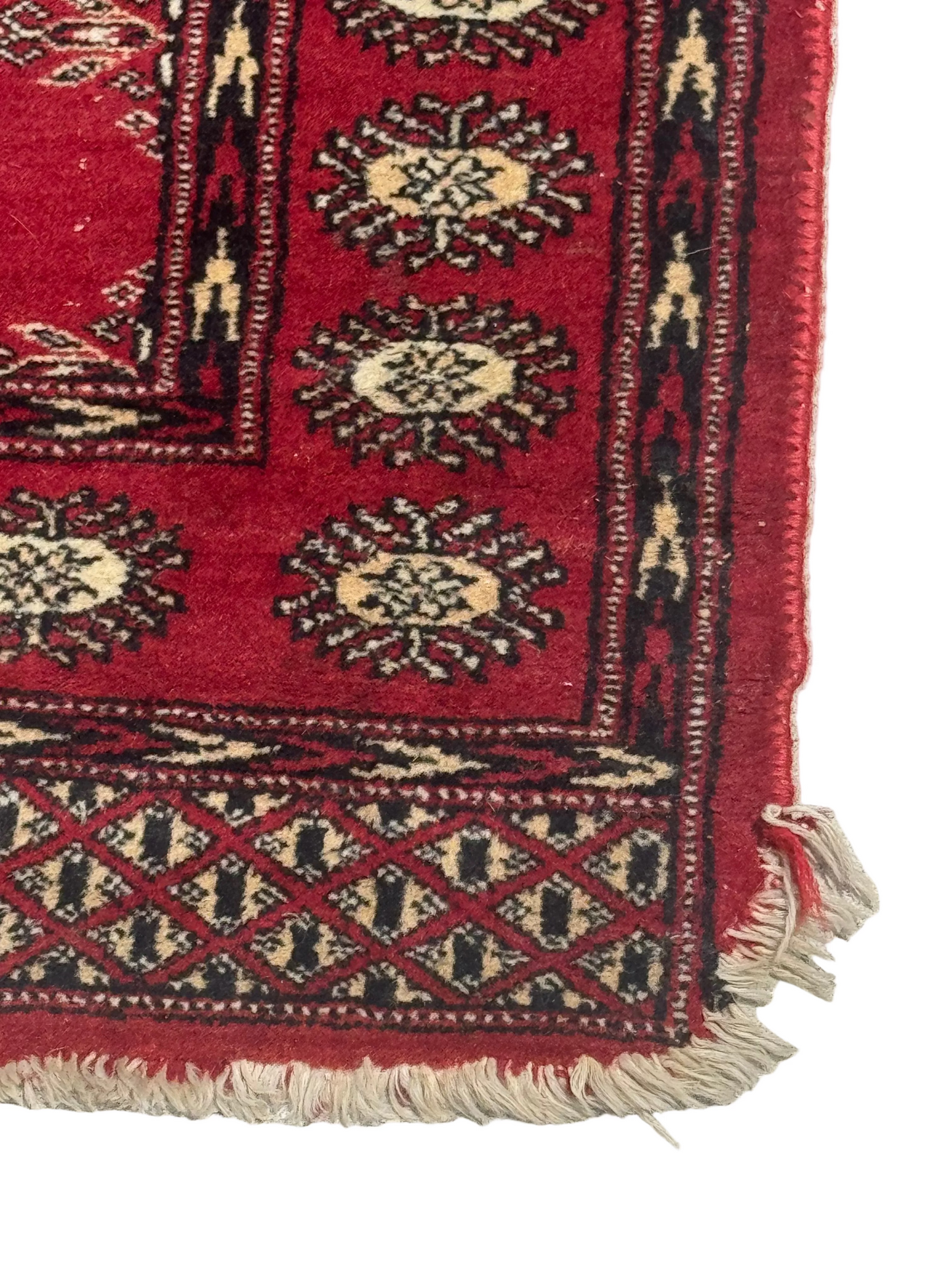 Vintage Red Bokhara Rug