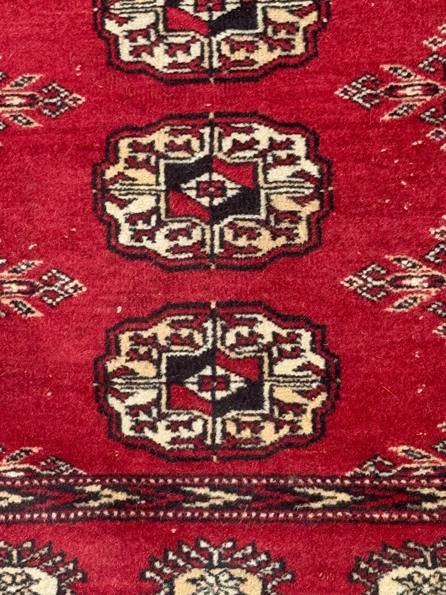 Vintage Red Bokhara Rug