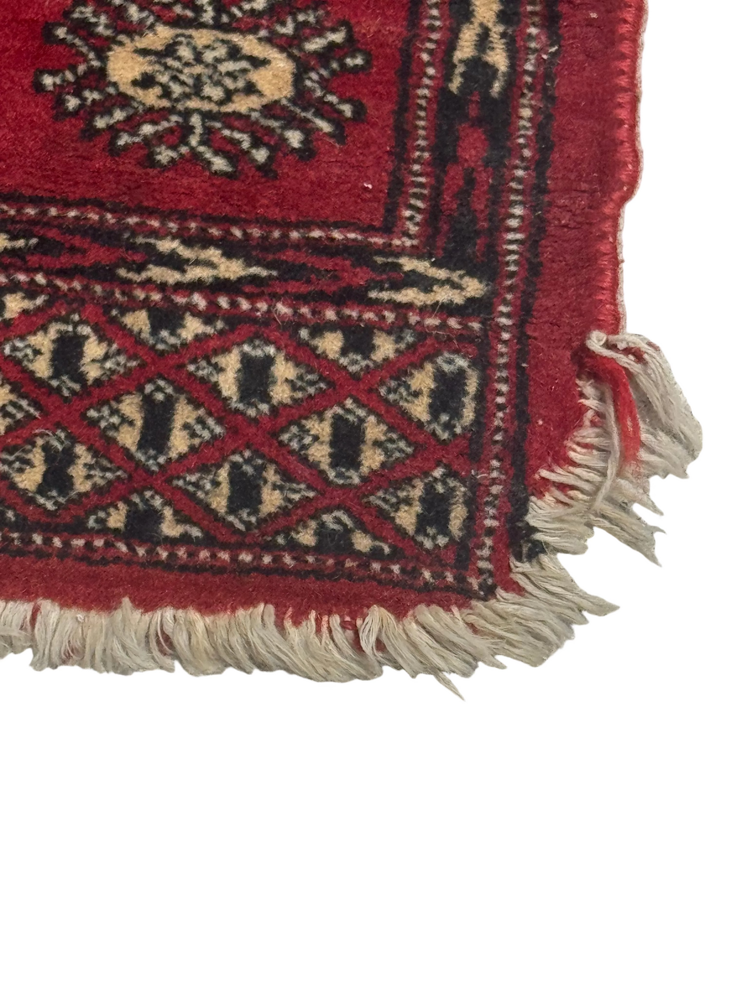 Vintage Red Bokhara Rug