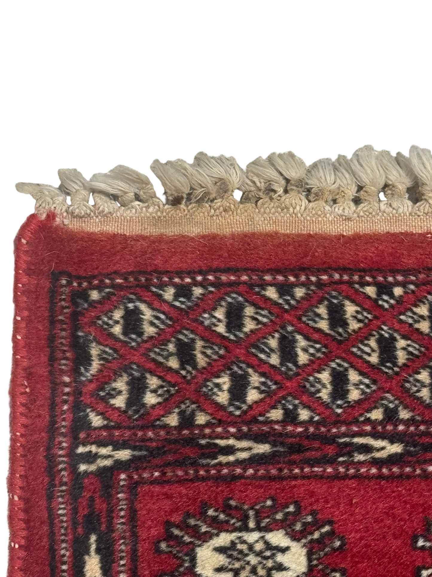 Vintage Red Bokhara Rug