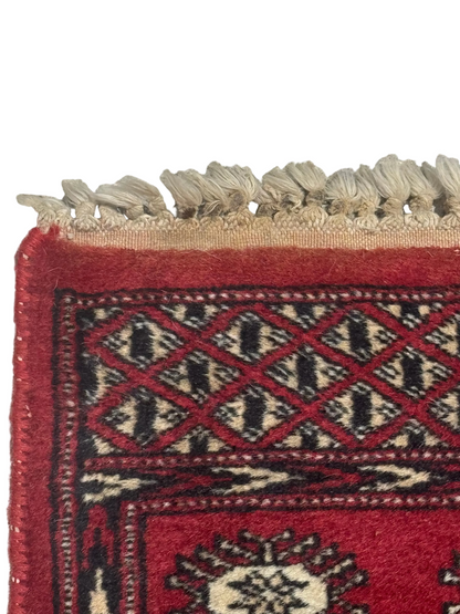 Vintage Red Bokhara Rug