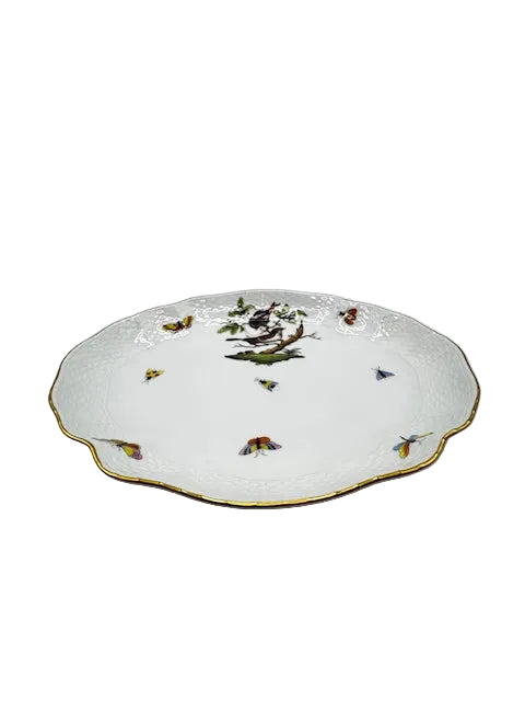 Vintage Herend Porcelain "Rothschild Bird" Pattern Oval Platter