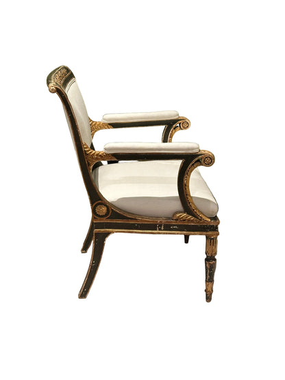 Regency Style Arm Chairs, Pair