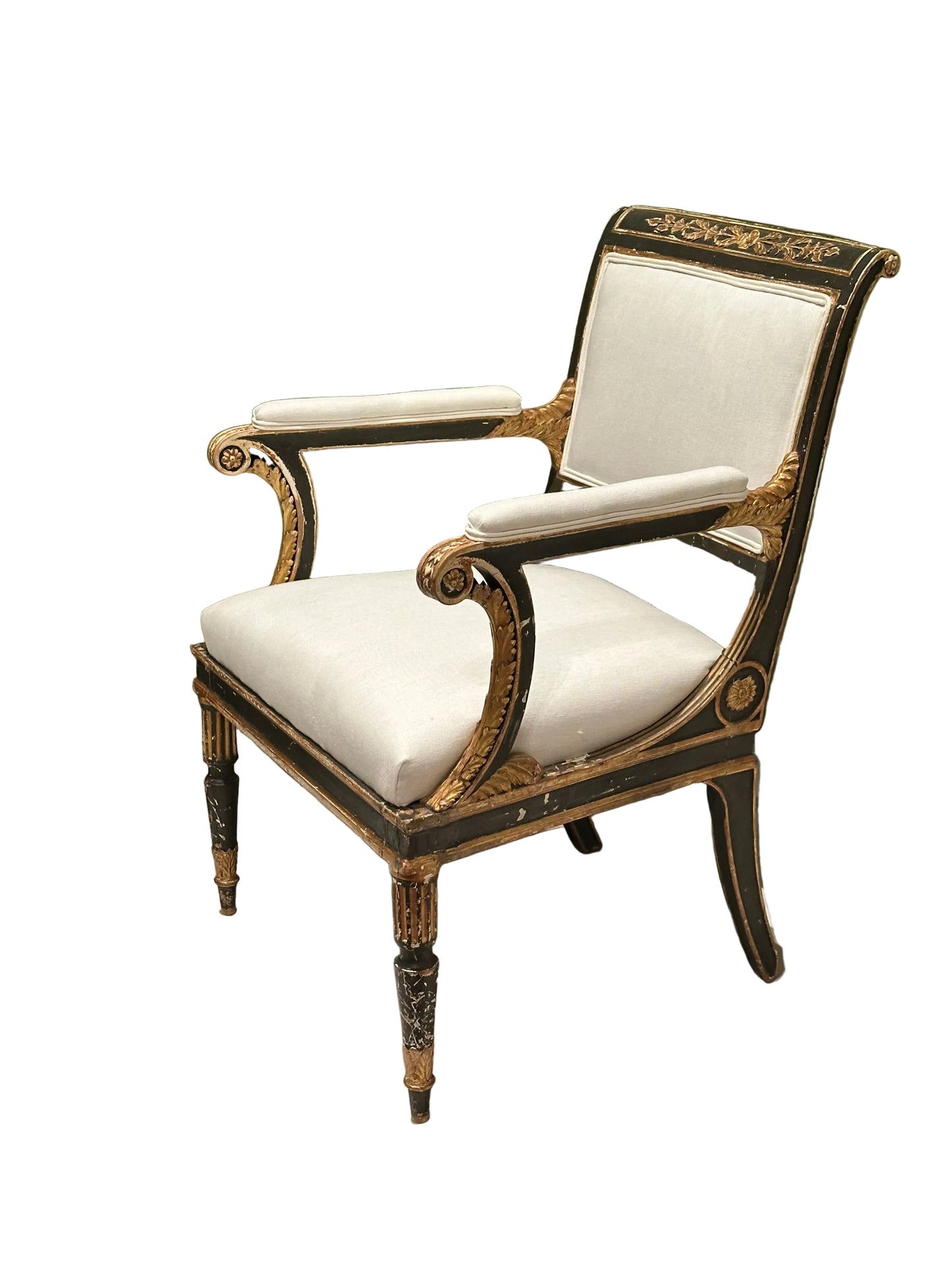 Regency Style Arm Chairs, Pair