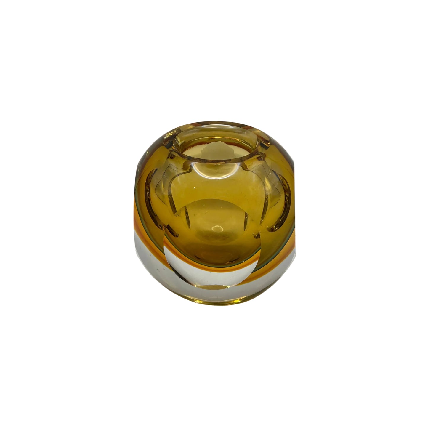 MCM Murano Seguso Studio Blown Glass Vase, Italy