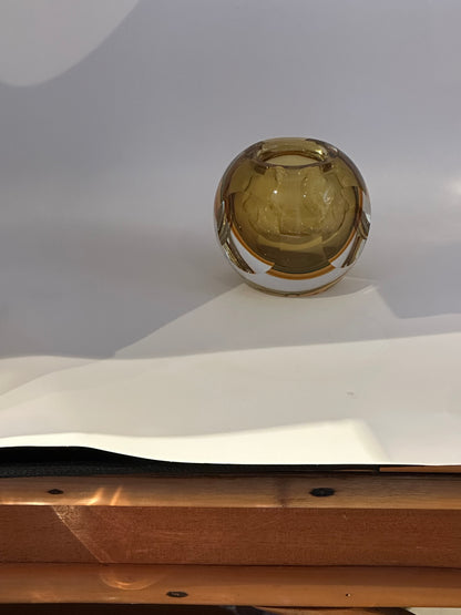 MCM Murano Seguso Studio Blown Glass Vase, Italy