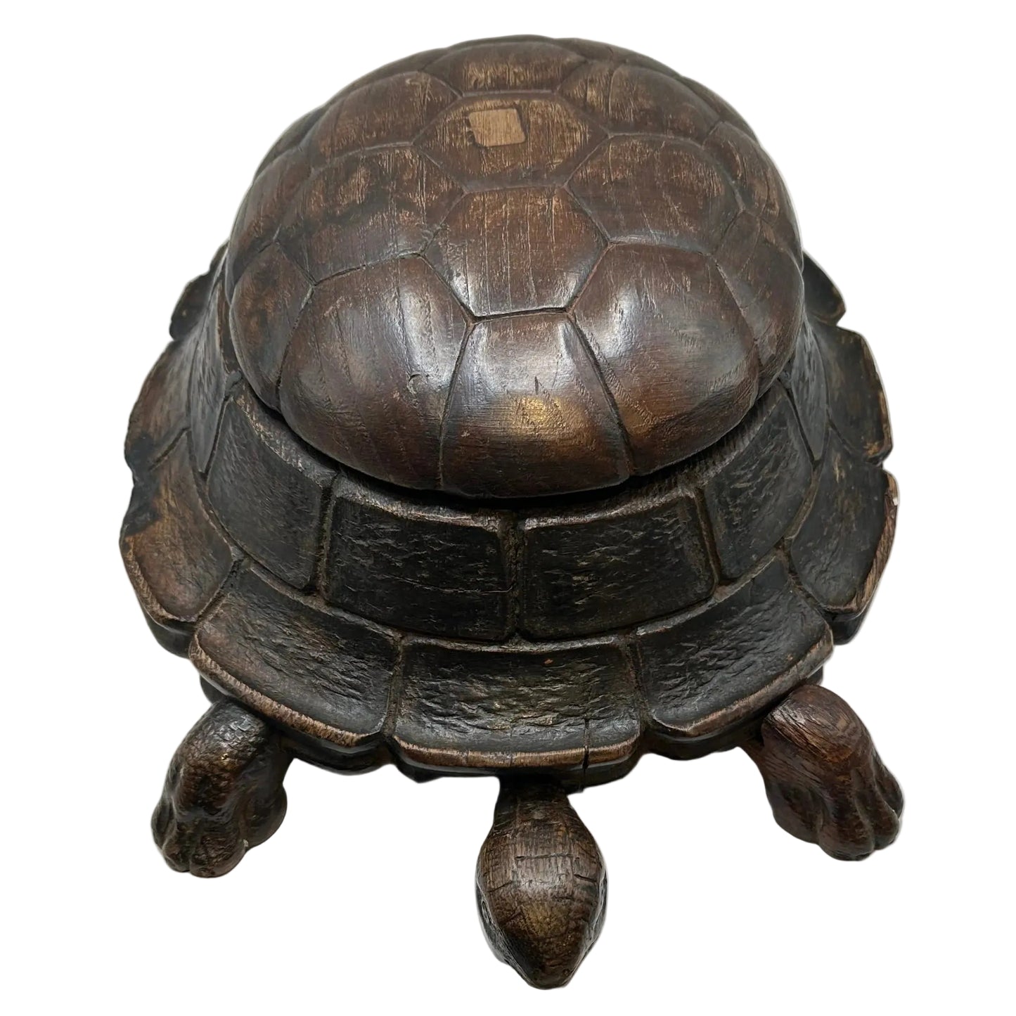 Antique Carved Turtle Cuspidor