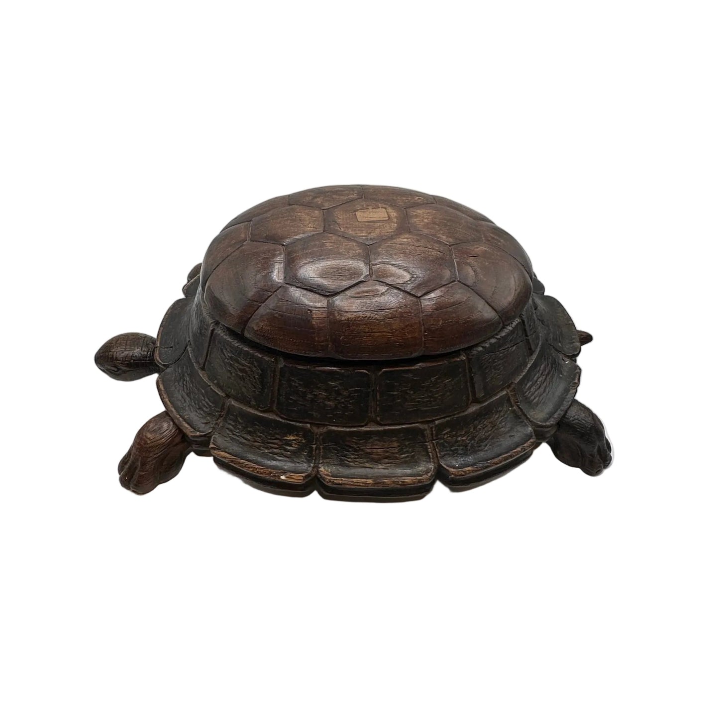 Antique Carved Turtle Cuspidor