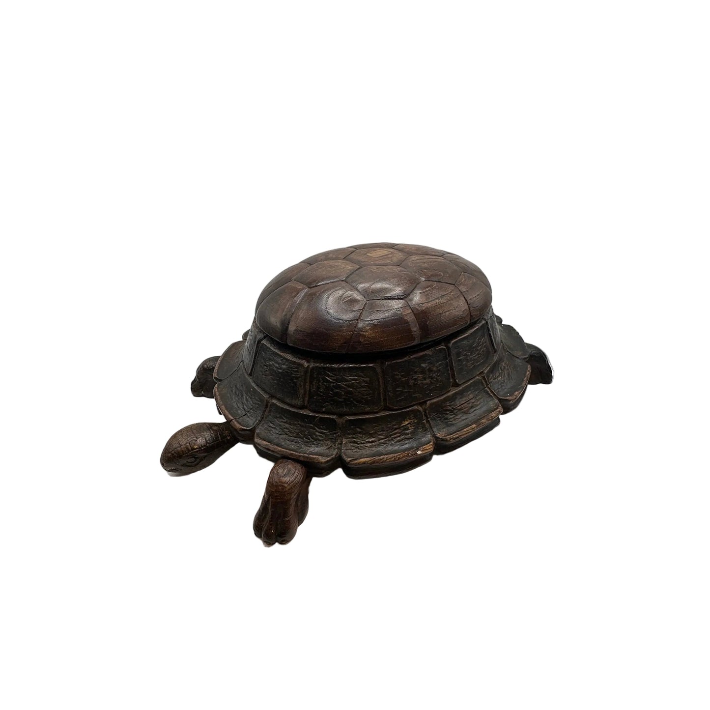 Antique Carved Turtle Cuspidor