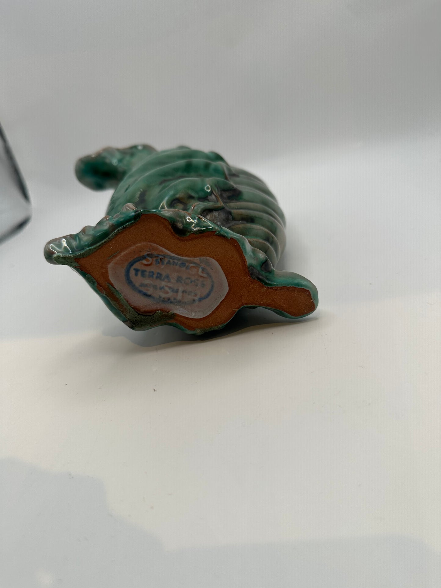 Vintage Deco Leaf Ceramic Vase, 1940's