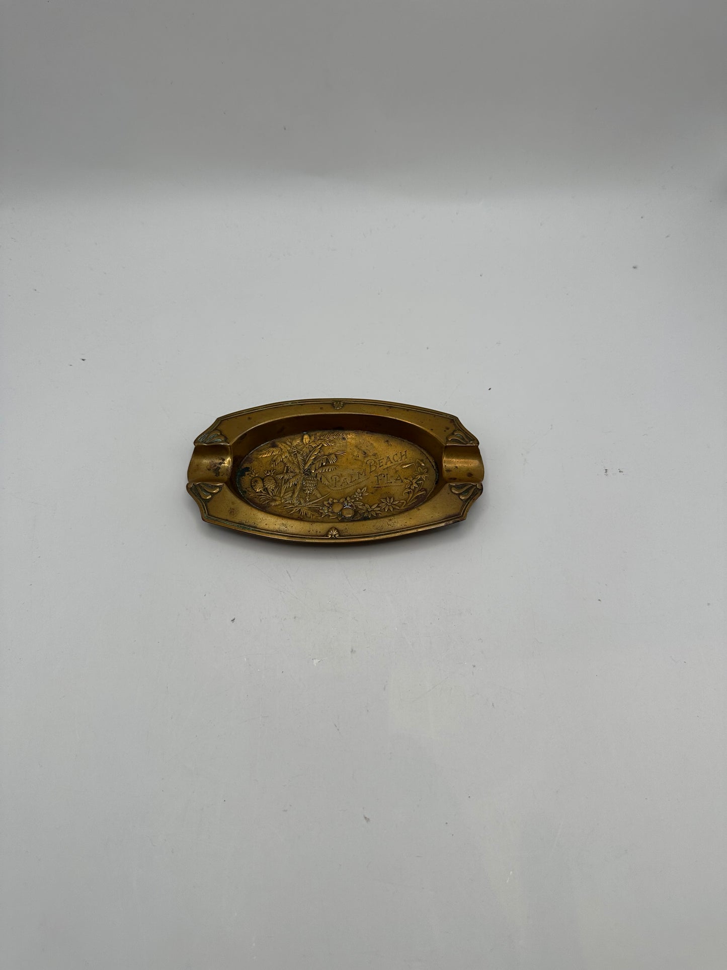 Art Nouveau Brass Ashtray