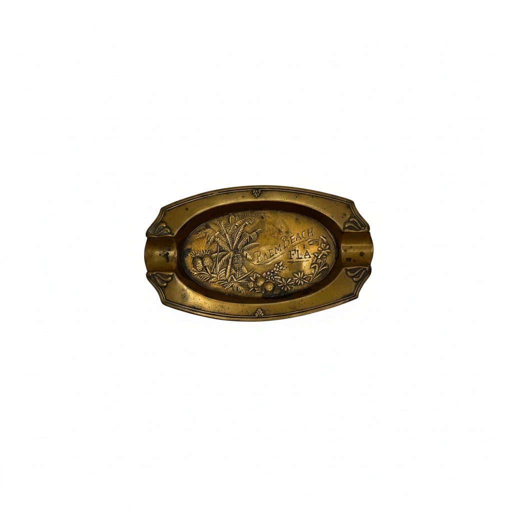 Art Nouveau Brass Ashtray