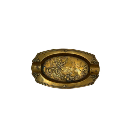 Art Nouveau Brass Ashtray