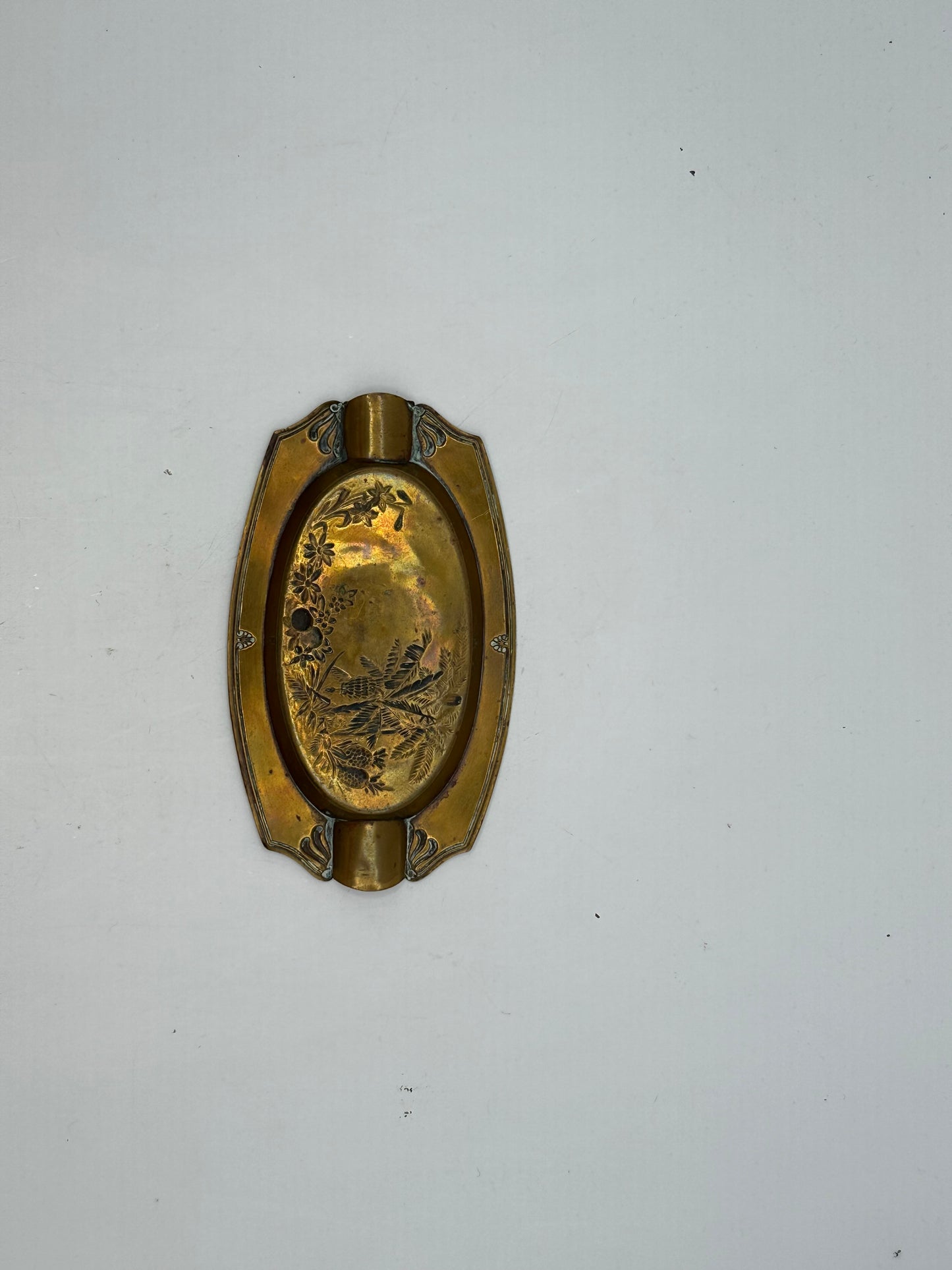 Art Nouveau Brass Ashtray