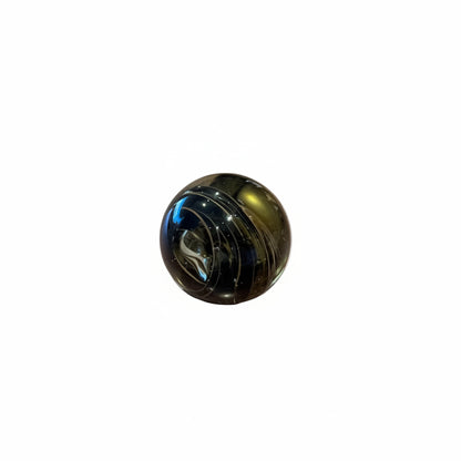 MCM controlled-bubble glass sphere with smoky swirl and internal bubbles