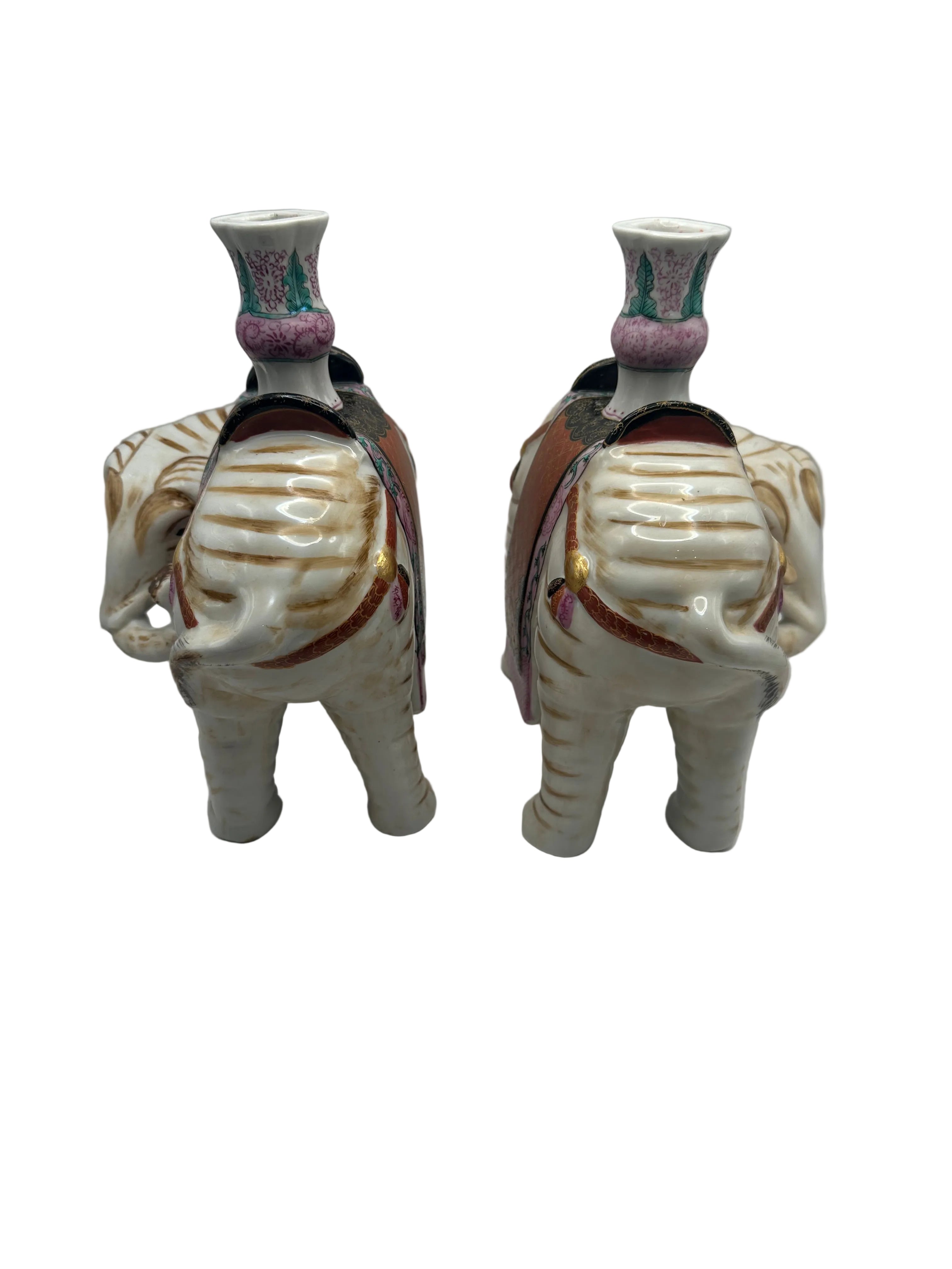 Vintage Mottahedeh Elephant Candleholders, Pair – Mrs. Fairfax
