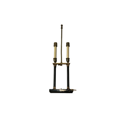 Vintage French Bouillotte Style Candlestick Table Lamp, Single