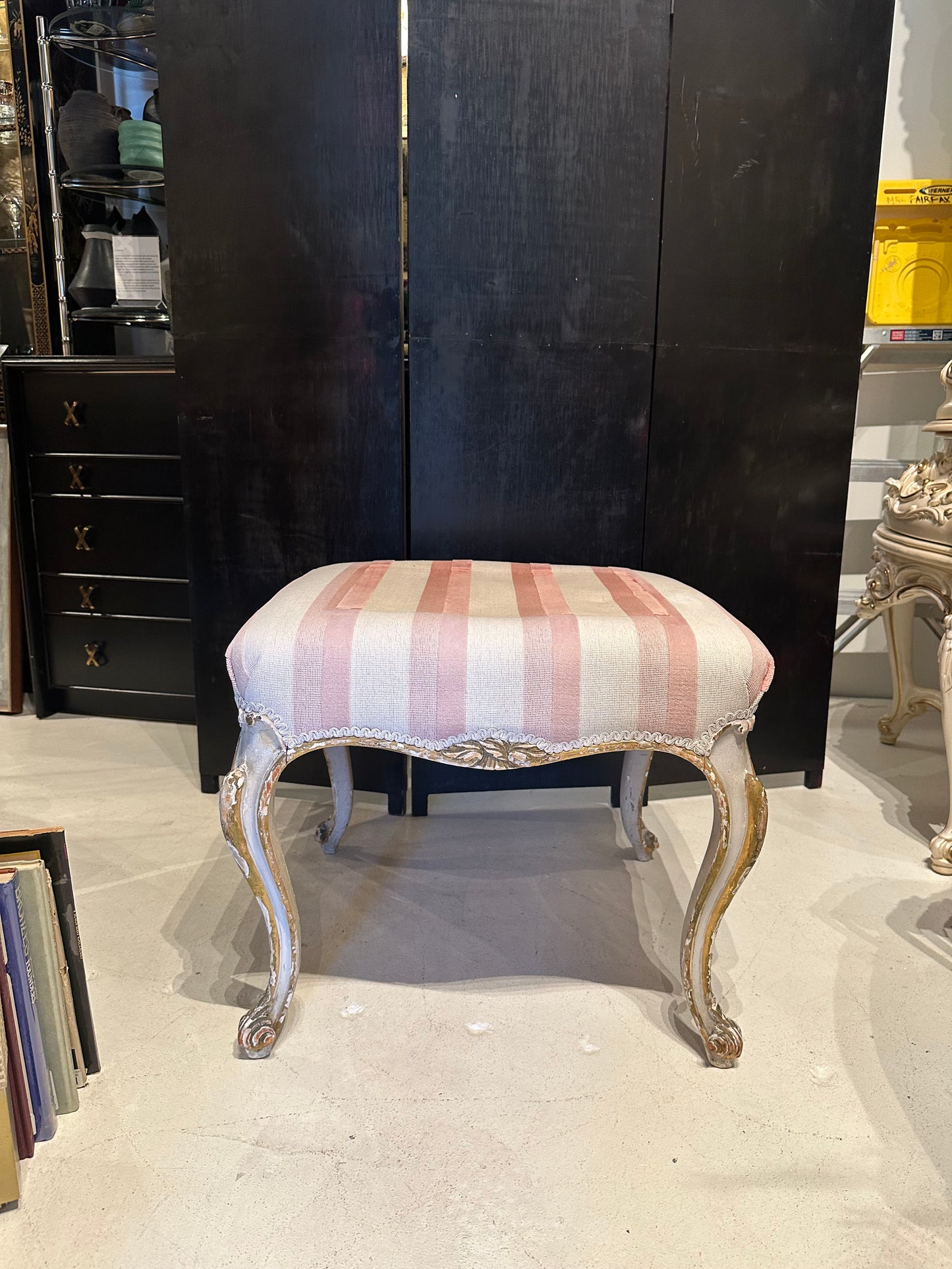 Antique French Provincial-Style Stool