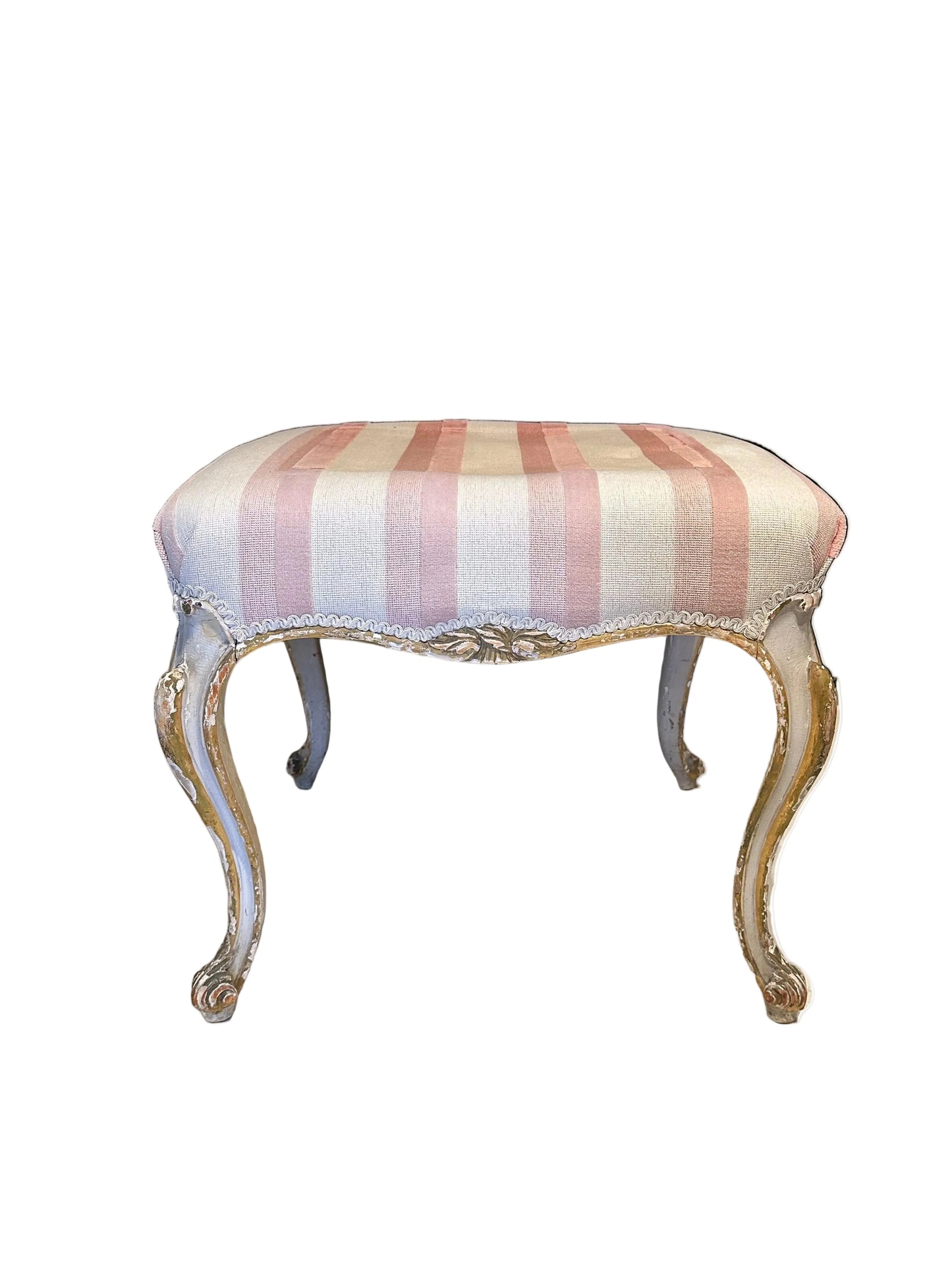 Antique French Provincial-Style Stool