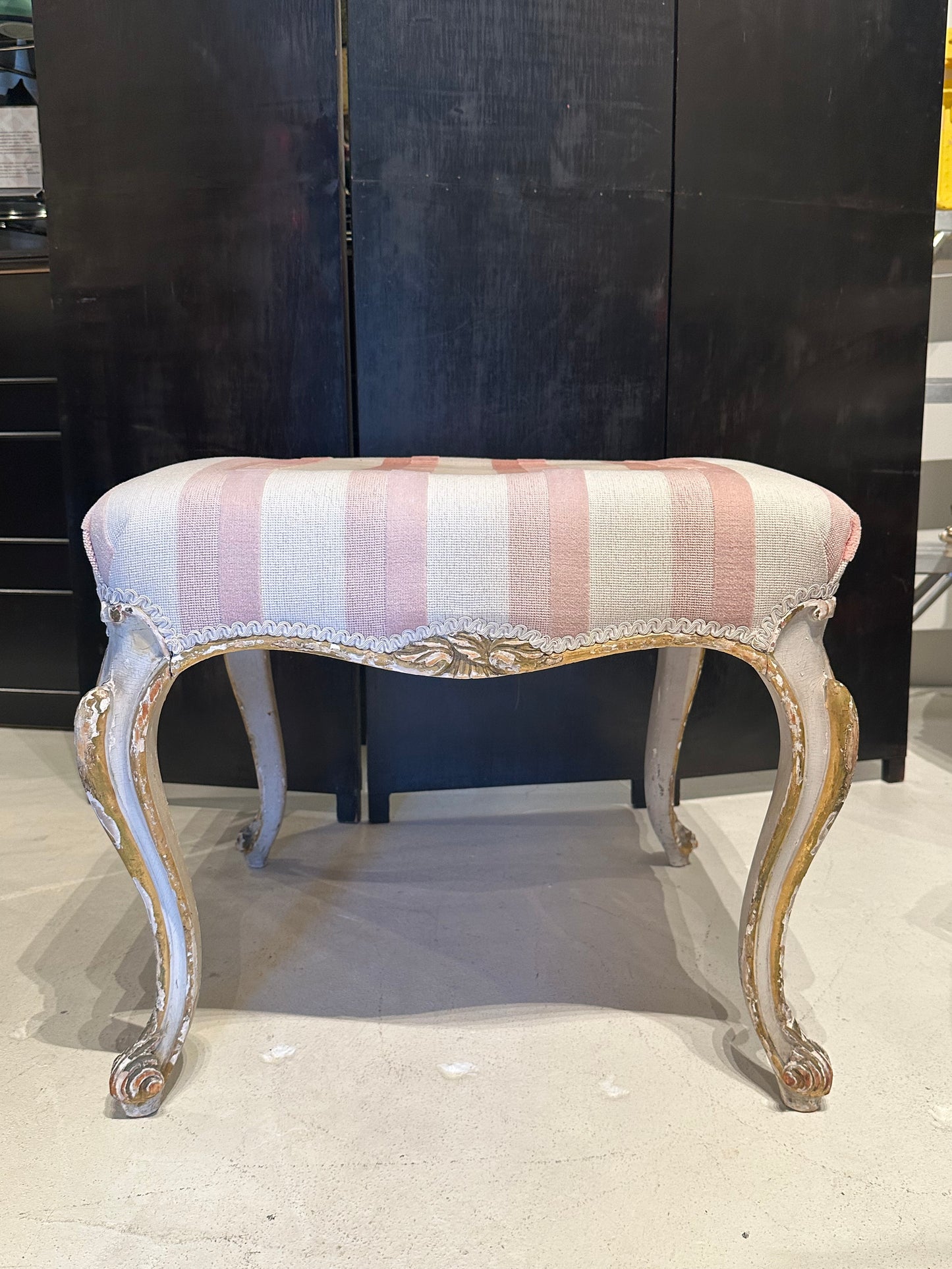 Antique French Provincial-Style Stool