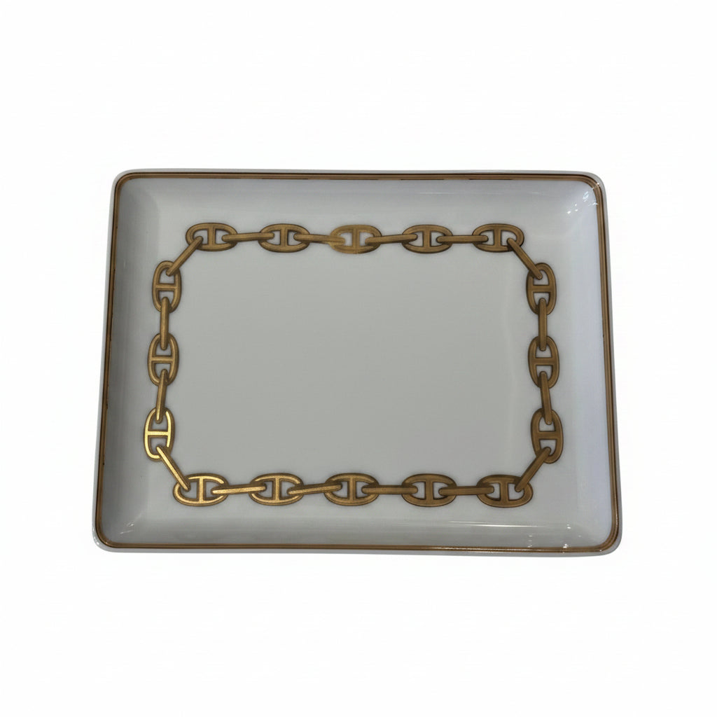 Hermes Vintage Porcelain Petite Tray, for Neiman Marcus