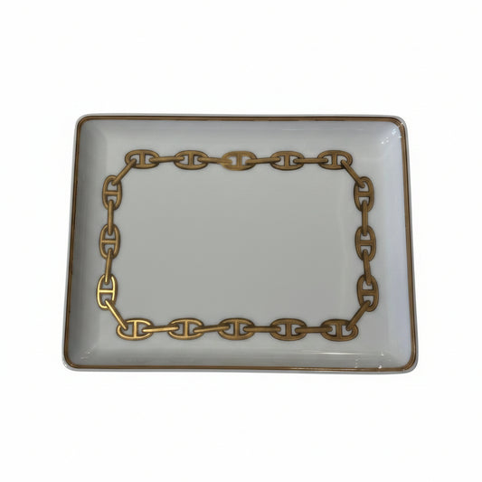 Hermes Vintage Porcelain Petite Tray, for Neiman Marcus