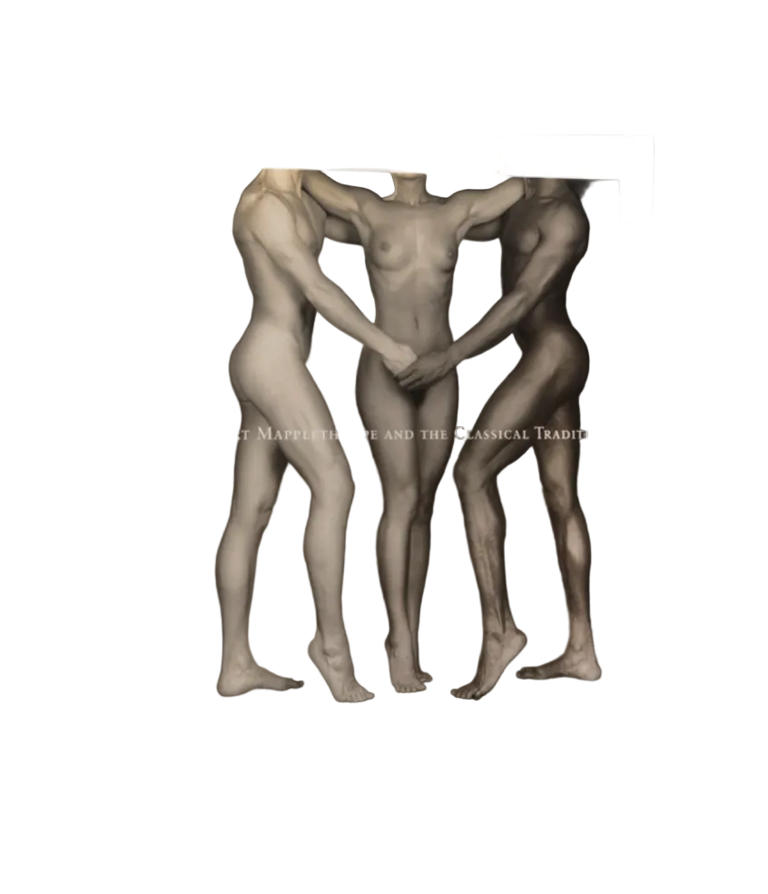 Robert Mapplethorpe and the Classical Tradition book, cover artwork of three classical nude figures on white
