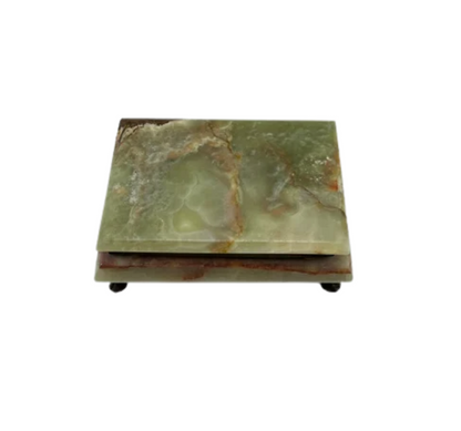 Vintage Onyx Hinged Jewelry Box