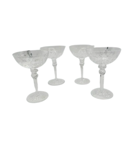 Vintage Champagne or Sherbert Glasses, Set of 4