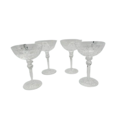 Vintage Champagne or Sherbert Glasses, Set of 4
