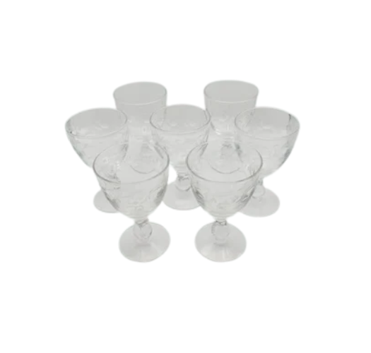 Vintage Heisey Water Goblet, 1940s, Set of 6