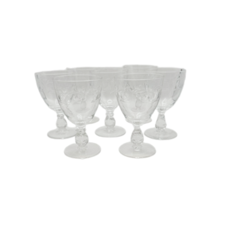 Vintage Heisey Water Goblet, 1940s, Set of 6
