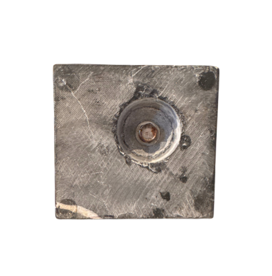 Bottom view of marble base