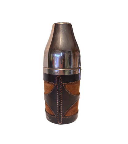 Vintage Gucci Italian Leather & Suede Travel Cocktail Flask