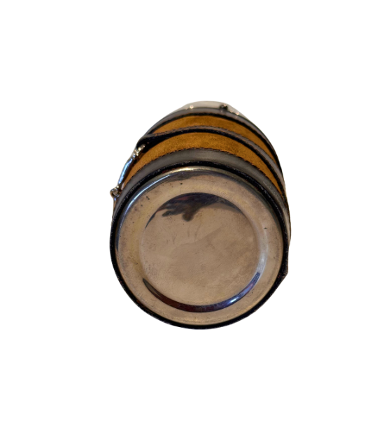 Vintage Gucci Italian Leather & Suede Travel Cocktail Flask